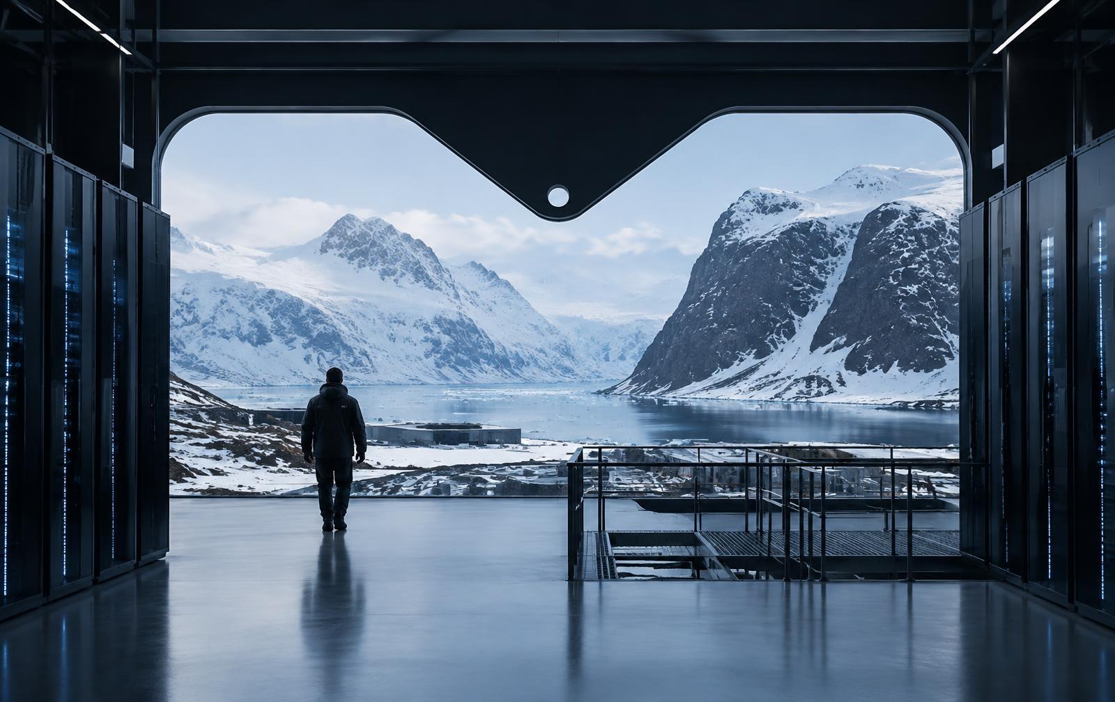 Canadian computing facility in a glacial landscape
